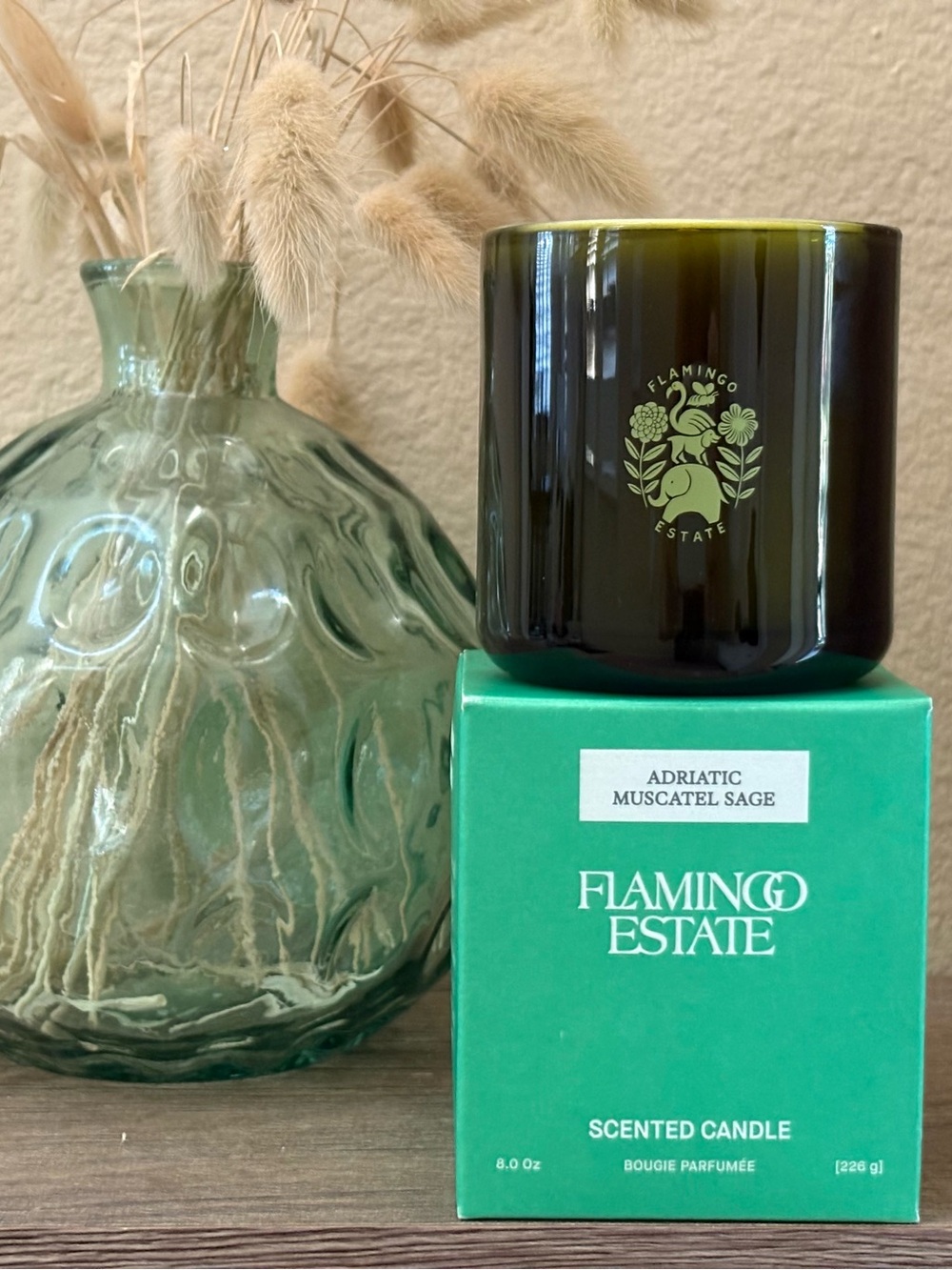 FLAMINGO ESTATE Adriatic Muscatel Sage Candle - 8oz with Box